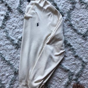 Pima Polo v-neck sweater.